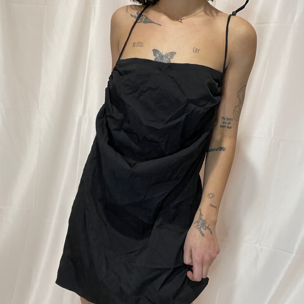Black Zara tarp dress
